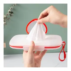 GENERICO - Porta Paños Humedos Corazon Rojo