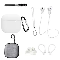 GENERICO - Case Estuche Funda Protector para Apple AirPods 4 4ta Generación 7en1