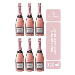 RICCADONNA - Espumante Moscato Rose 750ml - 6 UND