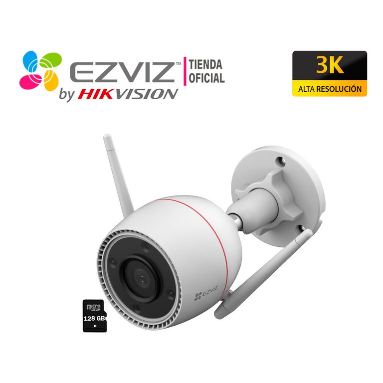 Cámara Vigilancia Wifi H3C 5MP 3K IP67 Noche Color SD 128GB