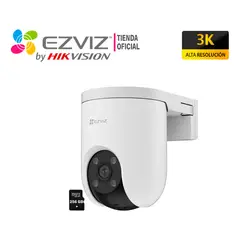 EZVIZ - Cámara Vigilancia Wifi H8C PRO 5MP 360 Smart + Micro SD 256GB