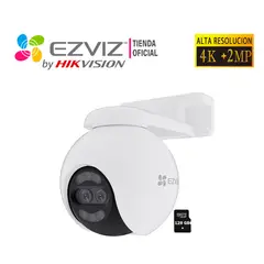 EZVIZ - Cámara Vigilancia Wifi H80X Dual 4K+2MP Lente Inteligente 128GB