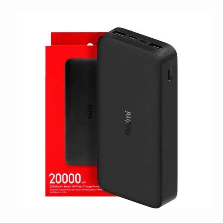 Power Bank 20000 mAh 18W Carga Rapida - Negro