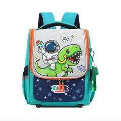 KAWAI - Mochila Escolar Dino astronauta con Llavero