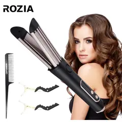 SEISA - Plancha Profesional Alisadora Rizadora Para Cabello Rozia HR-866