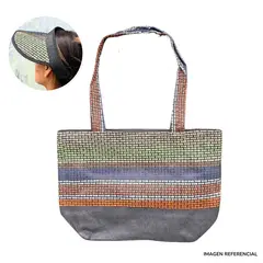INSPIRA MARKET - Cartera Bolso de Playa con Sombrero Visera