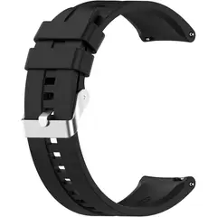 GENERICO - CORREA SILICON 22MM PARA HUAWEI WATCH GT 2 NEGRO