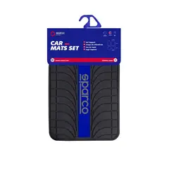 GENERICO - Piso Alfombra Sparco Auto Camioneta Azul Spc1913az