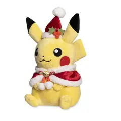 POKEMON - Peluche Pikachu Con Capa Y Sombrero Navideño