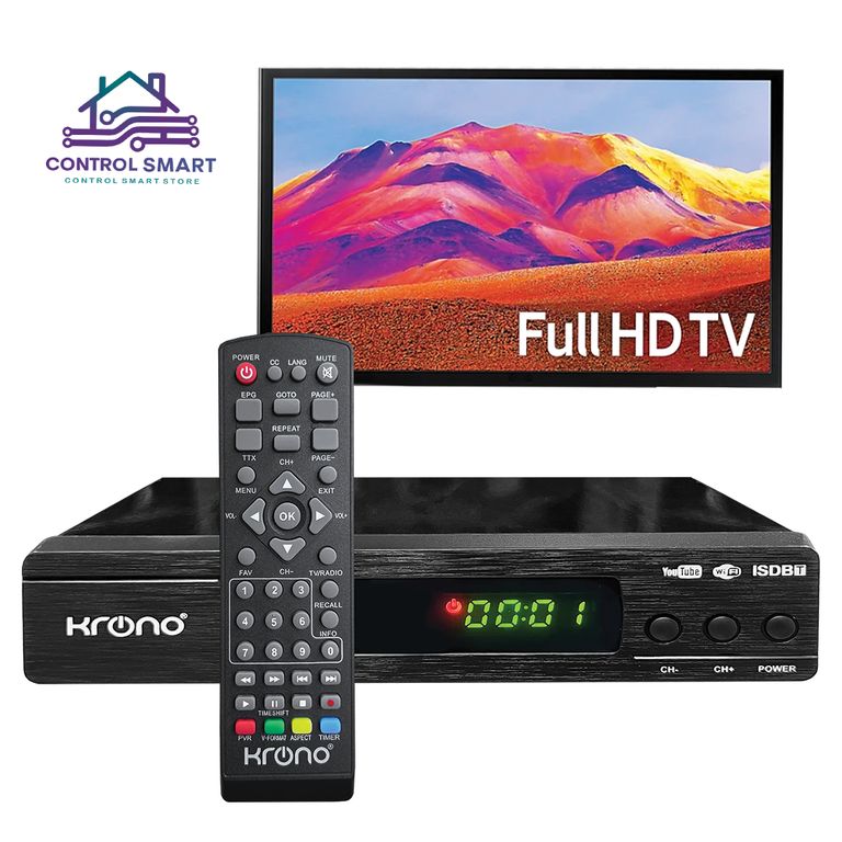 Decodificador TDT + Antena UHF con Conexión HDMI