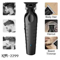 KEMEI - Máquina de Corte de Cabello Trimmer Inalámbrica Pro KM 2299