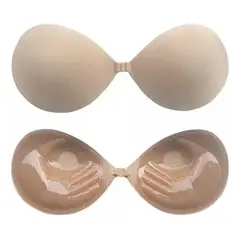 VARIOS - Bra sujetador push up Invisible forma de mano con realce adhesivo