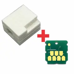 GENERICO - Almohadilla Y Chip Impresora L5590 C9344 L3560 WF-2830 XP-4105 XP-3100