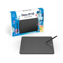 XP PEN - Tableta gráfica de dibujo XP-PEN DECO 01 V3 Negro