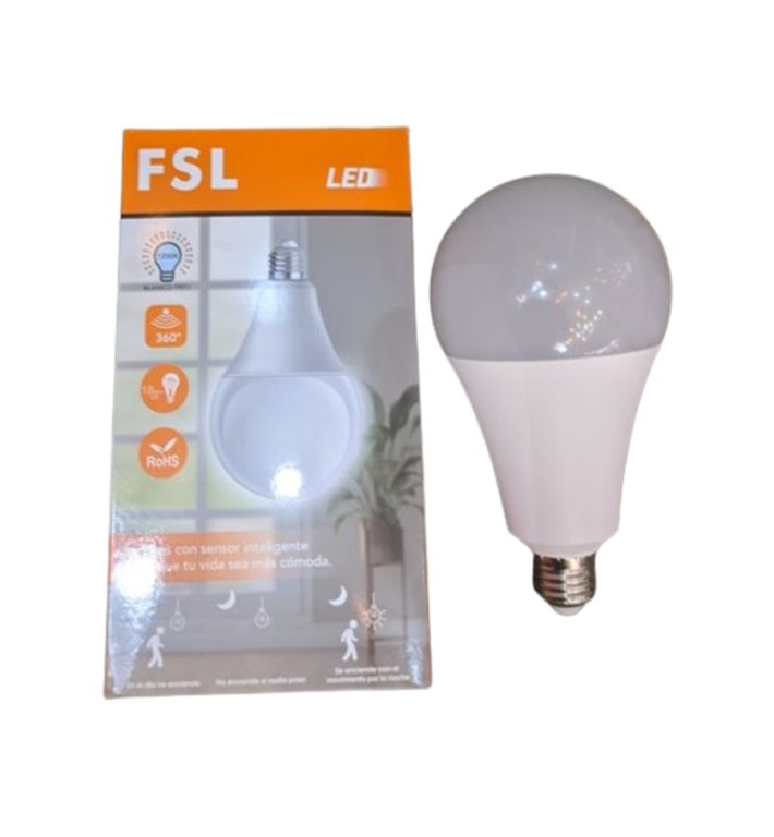 FOCO CON SENSOR 18W LUZ BLANCA