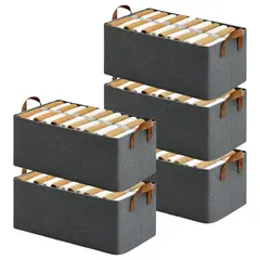 GENERICO - Organizador multiuso de ropa plegable PACK 5 UND con parante- Marco