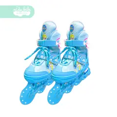 GENERICO - PATIN LINEAL PARA NIÑA BABY BLUE TALLA S