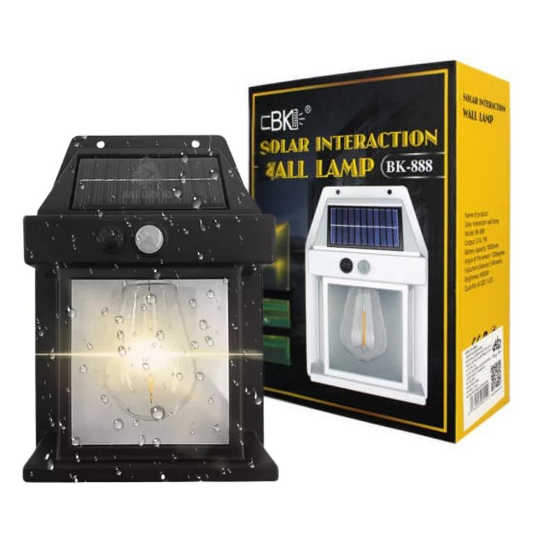 Lampara Luz LED Iluminacion Con Panel Solar con Sensor de Movimiento