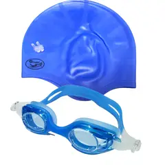 PORTO - Lente de Natación UV Junior mas Gorro