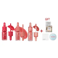 PERIPERA - INK AIRY VELVET SET RED 01, PINK 16 AND CORAL 15