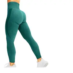 GENERICO - Leggings deportivo sin costuras verano GYM verde botella