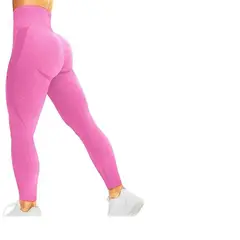 GENERICO - Leggings deportivo sin costuras verano GYM fucsia