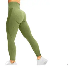 GENERICO - Leggings deportivo sin costuras verano verde