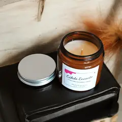 GENERICO - VELA AROMATICA DE CERA DE SOJA CANELA NARANJA MANZANA 100 GR.