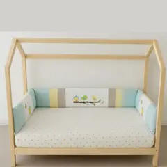 GENERICO - Protectores Parachoques de cama cuna Montessori 1.5 plazas