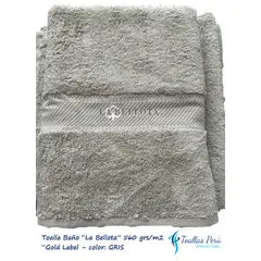 LA BELLOTA - Toalla de Baño "Gold Label" 560 grs/m2 "La Bellota" color: Gris