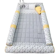 GENERICO - Bumpers Tubulares para cama Montessori 1.5 Plz Nubecitas