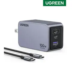 UGREEN - Cargador 100W Nexode Pro Set 3 Puertos