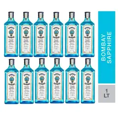 BOMBAY - GIN SAPPHIRE 1L - 12 UND