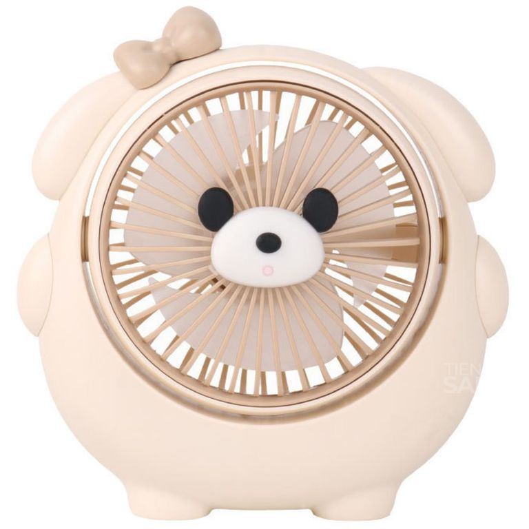 Mini Ventilador de Escritorio Perrito - Beige