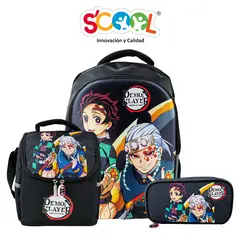 SCOOL - SET MOCHILA MAGIC OFICIO EVA FLAT DEMON SLAYER