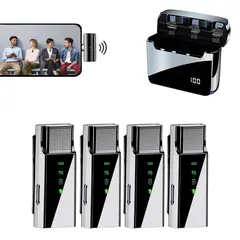 NANOTRON TECHNOLOGIES - Micrófonos inalámbricos 4 hablantes en 1 S16S Tipo C con base de carga