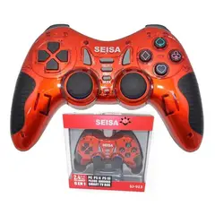 SEISA - Mando 6 En 1 SJ-913 para Android / PC / PSII / PSIII / Xbox Rojo