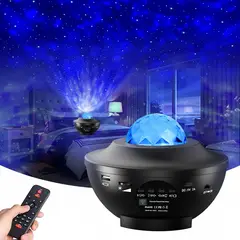 GENERICO - Proyector Parlante Galaxia Bluetooth Luces Led Control
