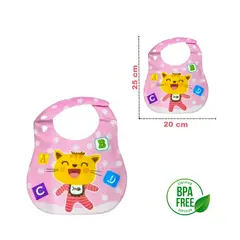 GENERICO - Babero Plástico Acolchado