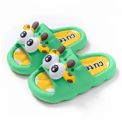 KELLER - Sandalias Kawaii para Niños Diseño 3D Jirafa Verde Z35