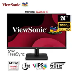VIEWSONIC - Monitor VA2433-H Pantalla 24 Pulg FHD VGA HDMI