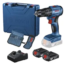 BOSCH - Taladro Percutor Brushless Gsb 185 Li + 2 Baterías + 23 Acc.