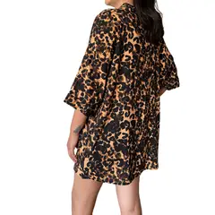 KAST PE - Kimono Capa mujer Liliana estampado Animal Print - Talla M