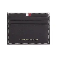 TOMMY HILFIGER - TARJETERO TH CORP LEATHER CC HOLDER