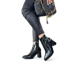 GENERICO - Botin Mujer Yomar Err. Precio Elegante Con Relieve Reptilian Taco 7 015L-65