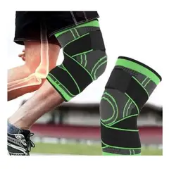 GENERICO - Rodillera Deportiva Con Banda De Soporte Ajustable