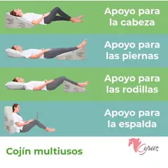 NO LOGO - Almohada De Bambú Anti Reflujo Tamaño Grande