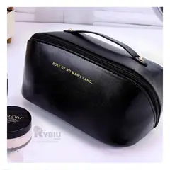 GENERICO - Neceser para Maquillaje en Negro Y+Envoltorio de Regalo