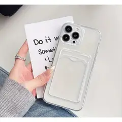 GENERICO - Case Tarjetero Transparente - iPhone 14 Pro