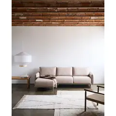 YOLODECORO - Seccional con Chaise Longue a la Izquierda Carlota Beige